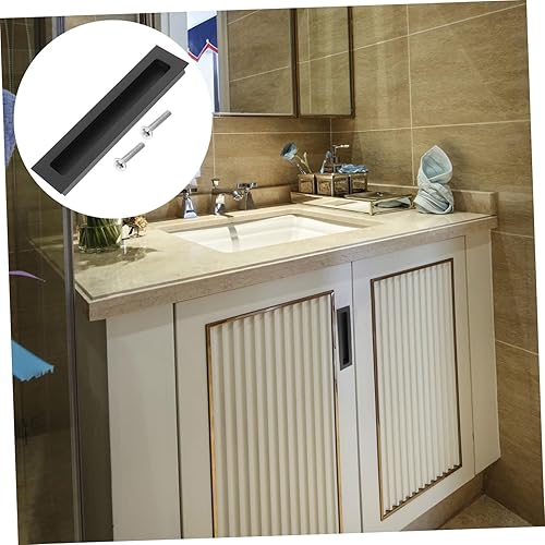 Miniatura 2 de KONTONTY Concealed Handle Puertas para Closet Hidden Handles for Doors Hidden Recessed Rectangular Door Grip Hidden Cabinet Handle Sliding Door