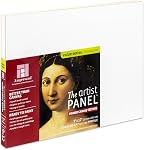 Ampersand Art Supply Bois Gesso Art Panneau de peinture: Toile Texture, Berceau de 3/4 pouces, 12" x 16"
