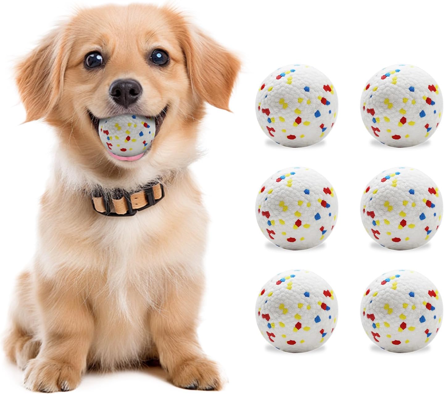 Automatic Dog Ball Launcher, Upgraded Dog Ball Throw Launcher, Adjustable Distance 20-45FT, for Small/Medium Dogs, with 3 2.3-inch ETPU Balls, Indoor and Outdoor Interactive Toys