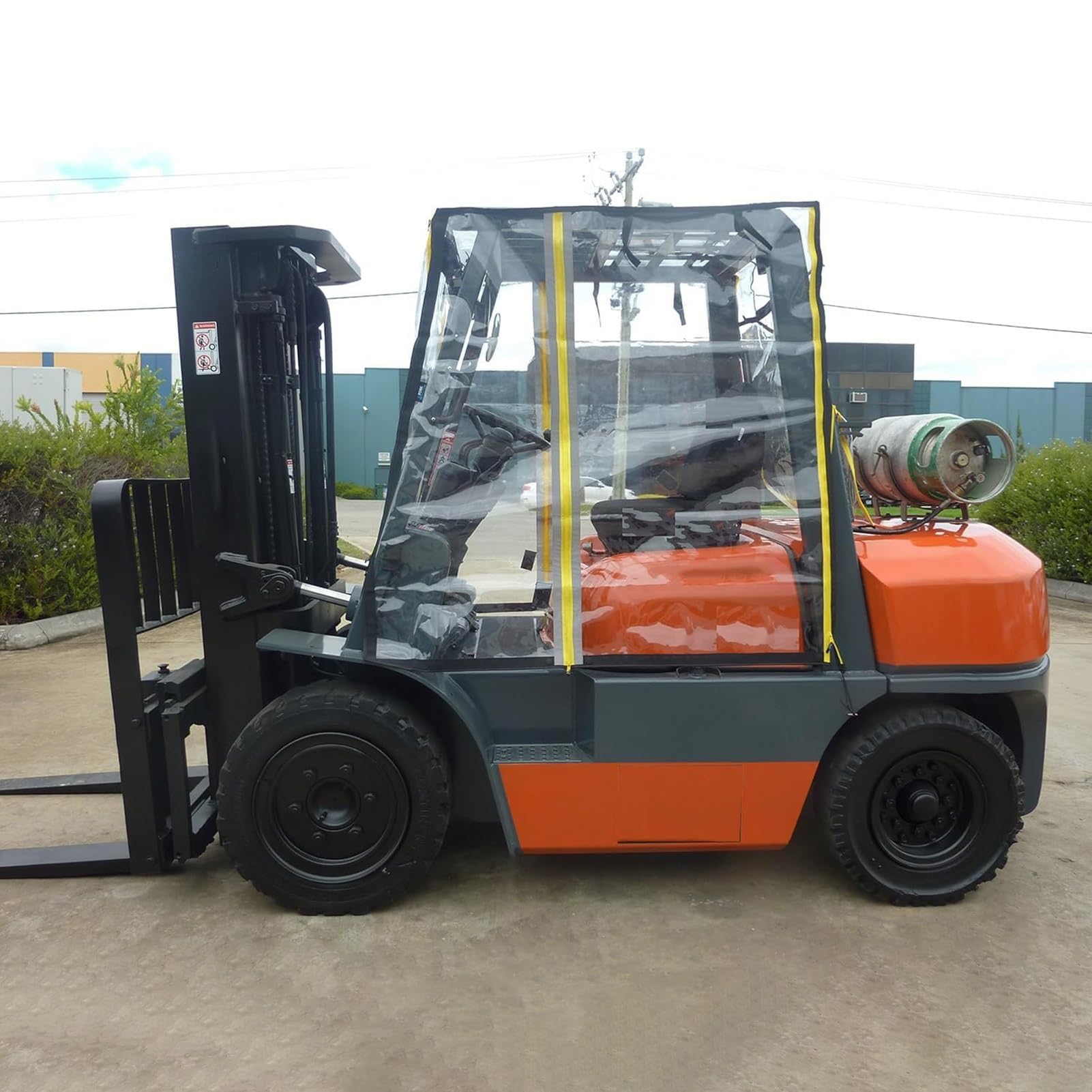 Copertura per carrello elevatore, custodia impermeabile universale per protezione parabrezza, adatta per carrelli elevatori da 6000 a 12000 libbre