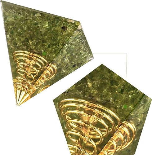 Miniatura 3 de Rockcloud - Figura de piedra piramidal curativa de cristal para meditación, reiki, equilibrio