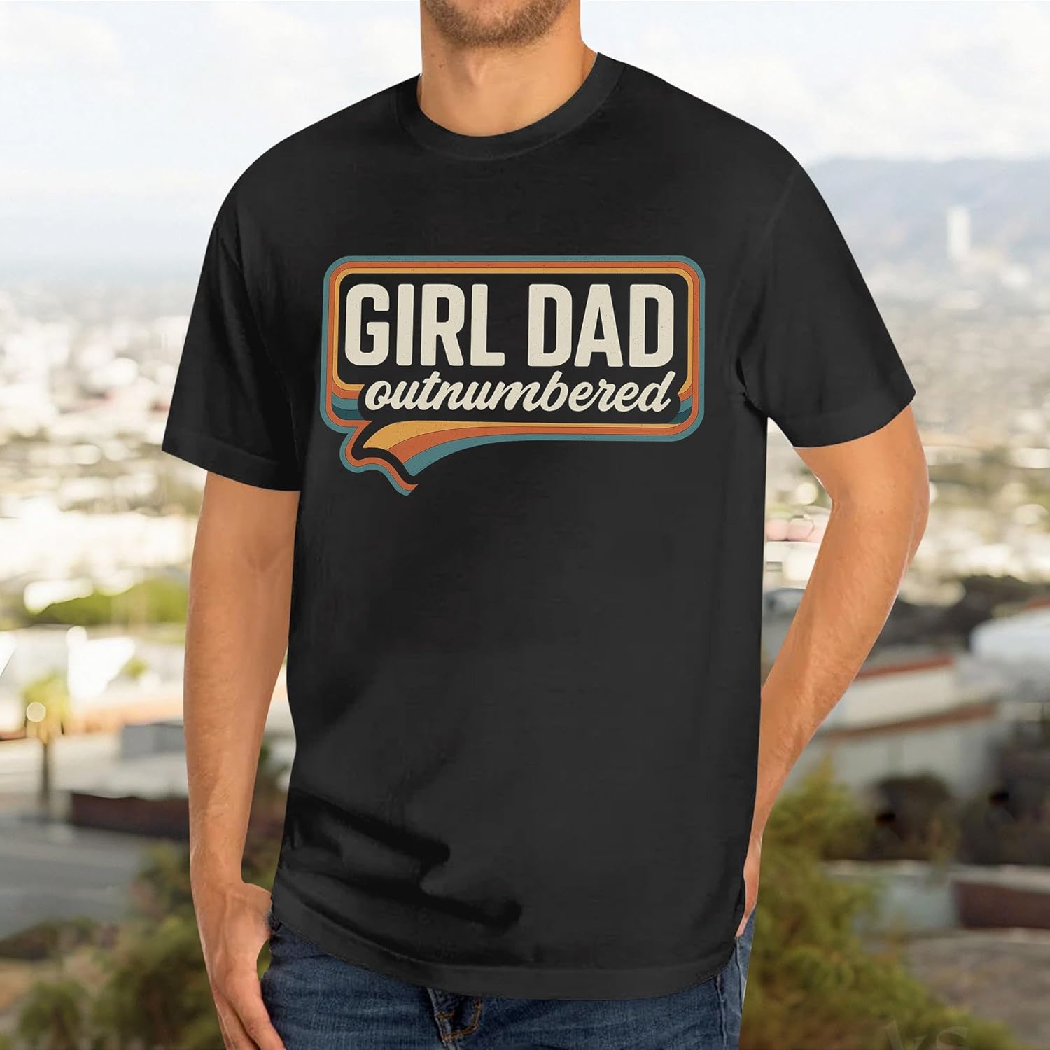 Outnumbered Dad Shirts - Fathers Day Shirt for Dad - Father's Day Tshirt Men for Dads - Image 6