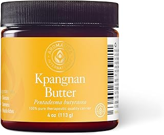 Aromatics International Kpangnan Butter 4oz | Natural Moisturizing Butter for Skin, Hair, and Body | Rich in Essential Fatty Acids and Antioxidants | Vegan and Organic