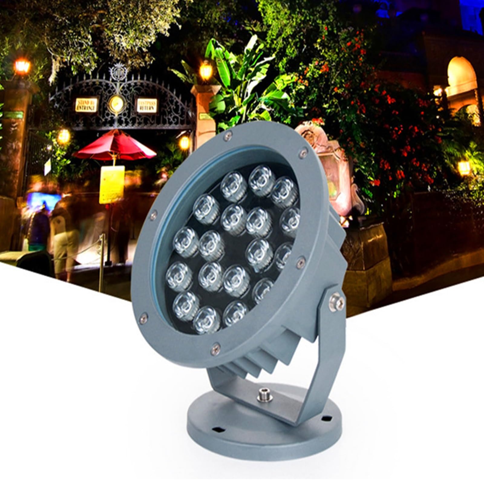 Spots LED de paysage au sol orientables AC85-265V pour éclairage d'arbre et jardin