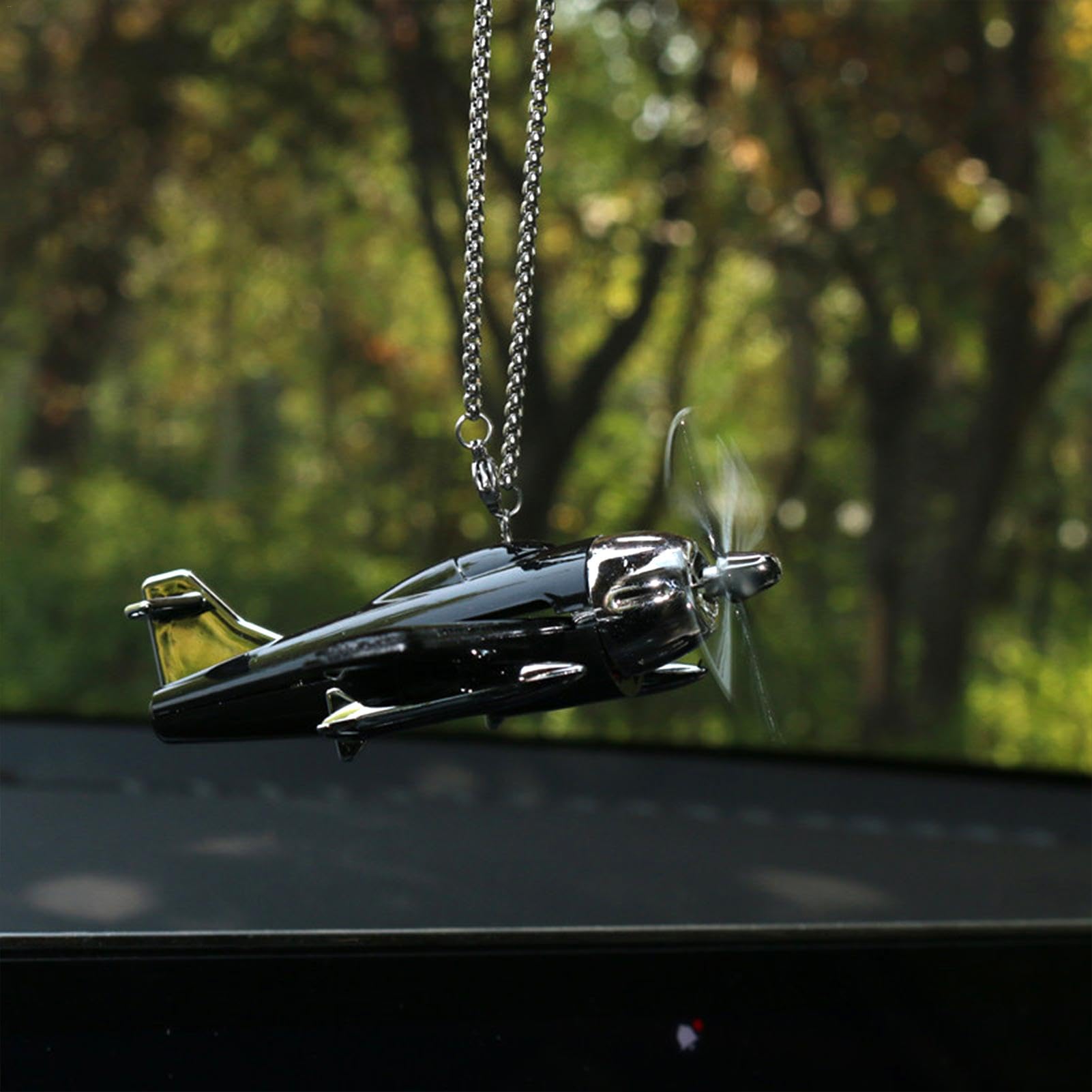 Helikopter Ornament - Zonne-aangedreven Vliegtuig Auto