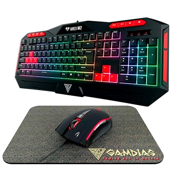 Amazon.in Buy GAMDIAS ARES M2 7 Color Neon Light 3in1 Gaming Combo
