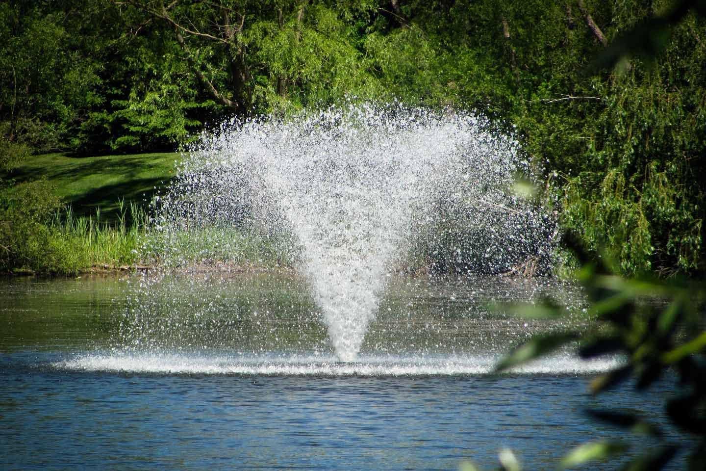 Scott Aerator North Star Fountain Aerator - 1-1/2 HP 230V Pond Aerator for Outdoor Ponds with 100 ft Electric Cord - Aerating Fountain for Large Lakes & Ponds - Efficient Pond Aeration System