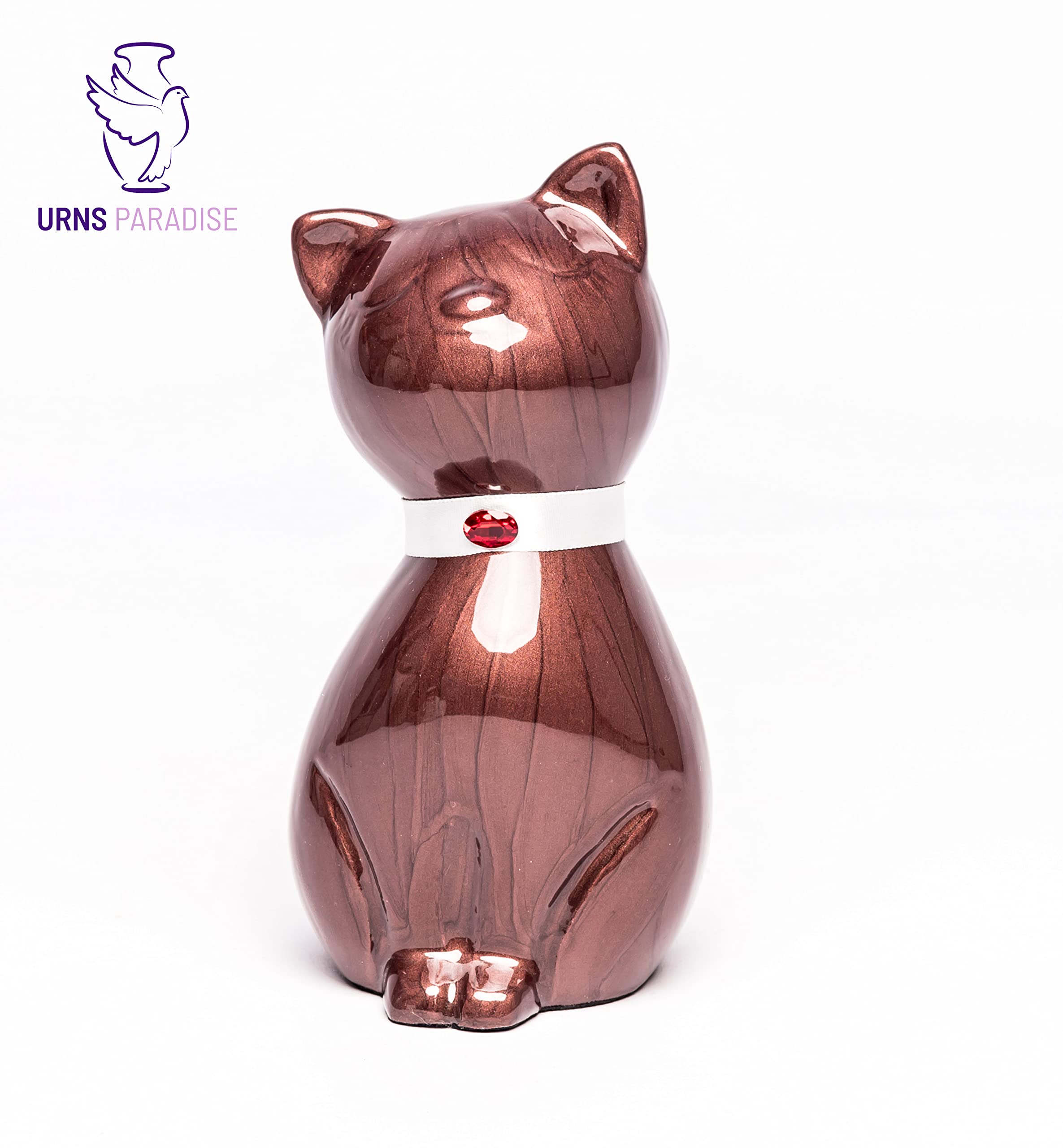 Urna De Cenizas Funerarias Duquesa, Monumento Al Gato, Urna De Cremación De Gatos (marrón)