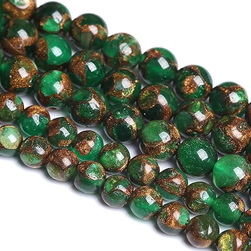 Miniatura 64 de 60 cuentas de ágata de vena de dragón negro de piedra natural de 0.236 in para hacer joyas y pulseras Ágata de vena de dragón negro,Turquesa