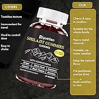 Vista 4 de Shilajit Gummies 3000MG Pure Himalayan Gold with Fulvic Acid Pure Shilajit for Men Supplements Natural Rejuvenation, Improve Endurance &