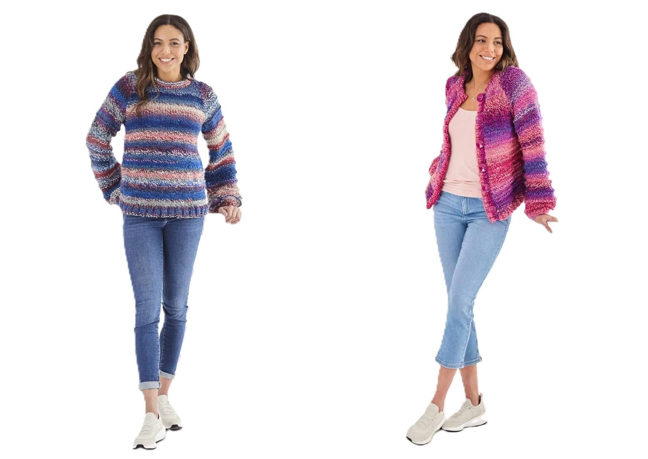 King Cole Super Chunky Knitting Pattern - 6193 Ladies Cardigan & Sweater