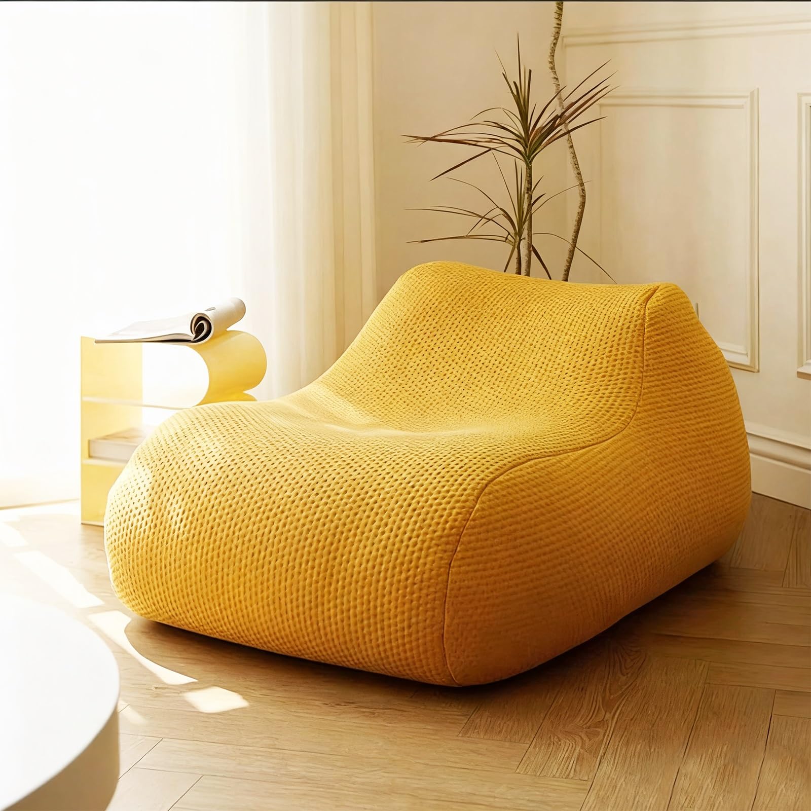 Housse de Pouf en Fibre de Ruche (sans Rembourrage) Ultra Douce na kanapki, Komfortowy, dla Animal en Peluche, dla Salon, siège au Sol, Szezlong dla dorosłych