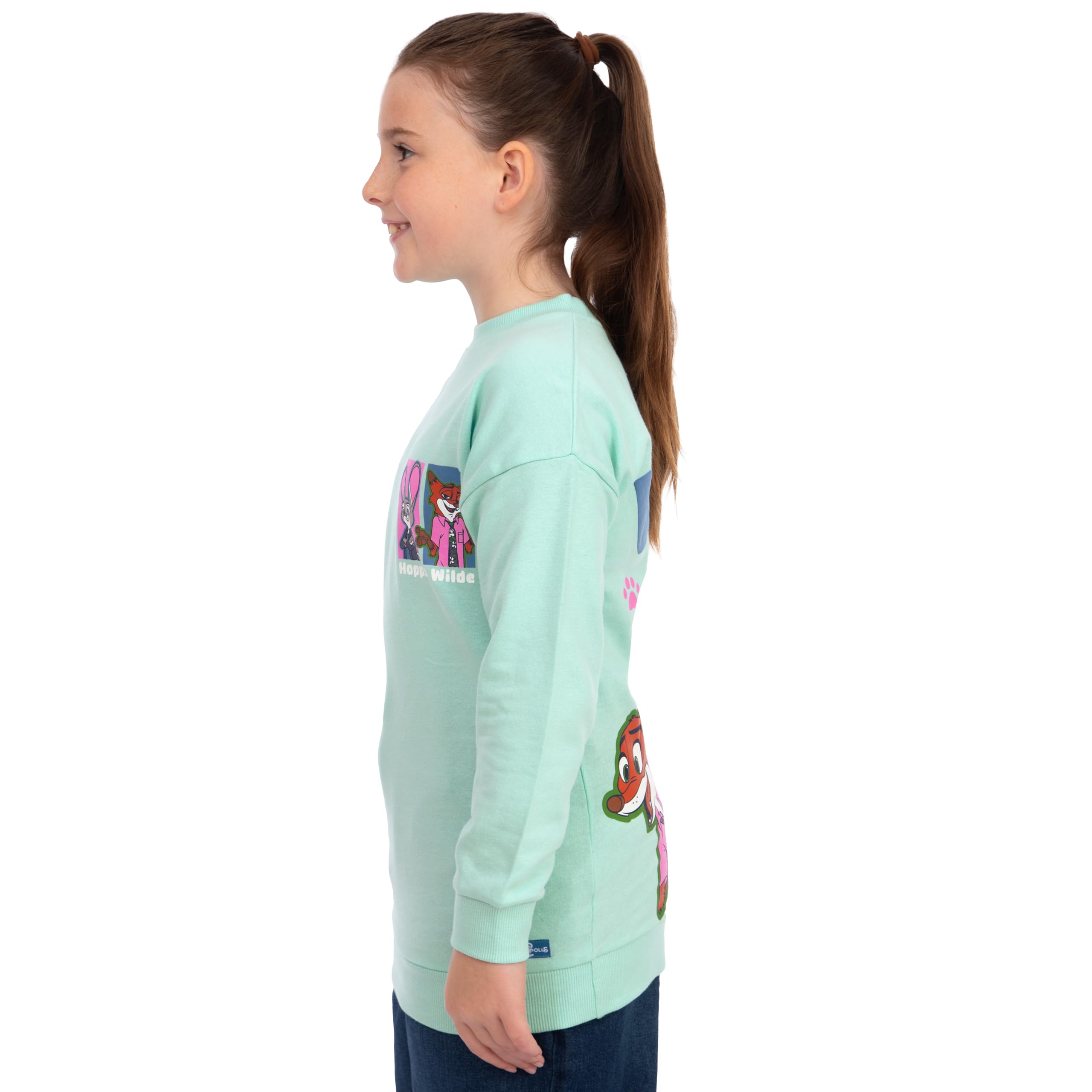 Disney Sudadera Niña Zootropolis, Jersey Niña De Nick Wilde Y Judy Hopps, Sudadera Chica De Algodón, Sudaderas Manga Larga De Zootopia