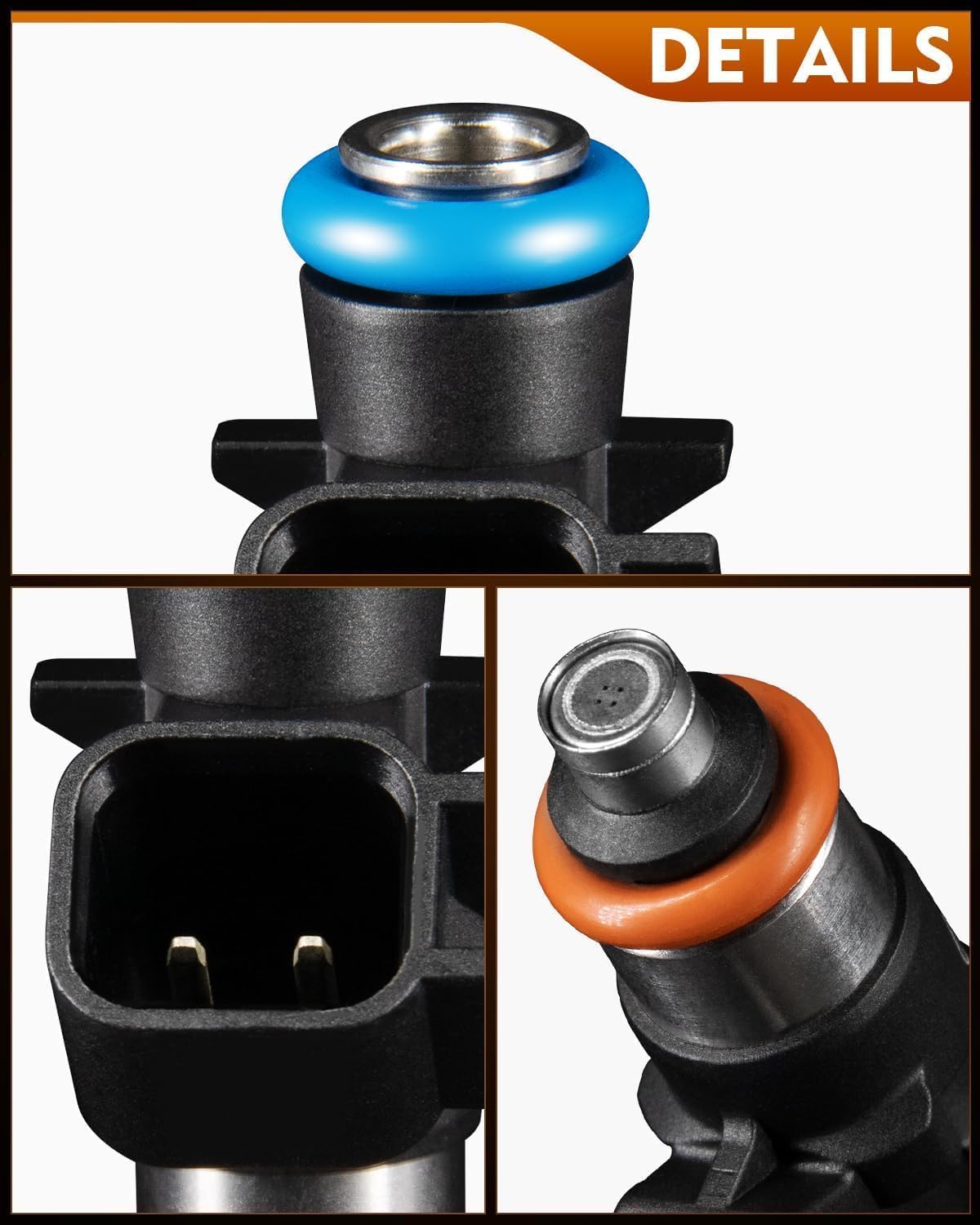 Fuel Injectors 3.6L V6 fit for:-Dodge 2011-2019 Charger Challenger Journey Durango for:-Jeep 2012-2018 Wrangler Grand Cherokee for:-Chrysler 200 300 0280158233 6 Pcs