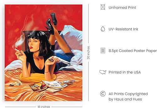 Miniatura 2 de HAUS AND HUES Póster de escena de película para habitación estética de los años 90, arte de pared de película retro, arte de mercancía, decoración