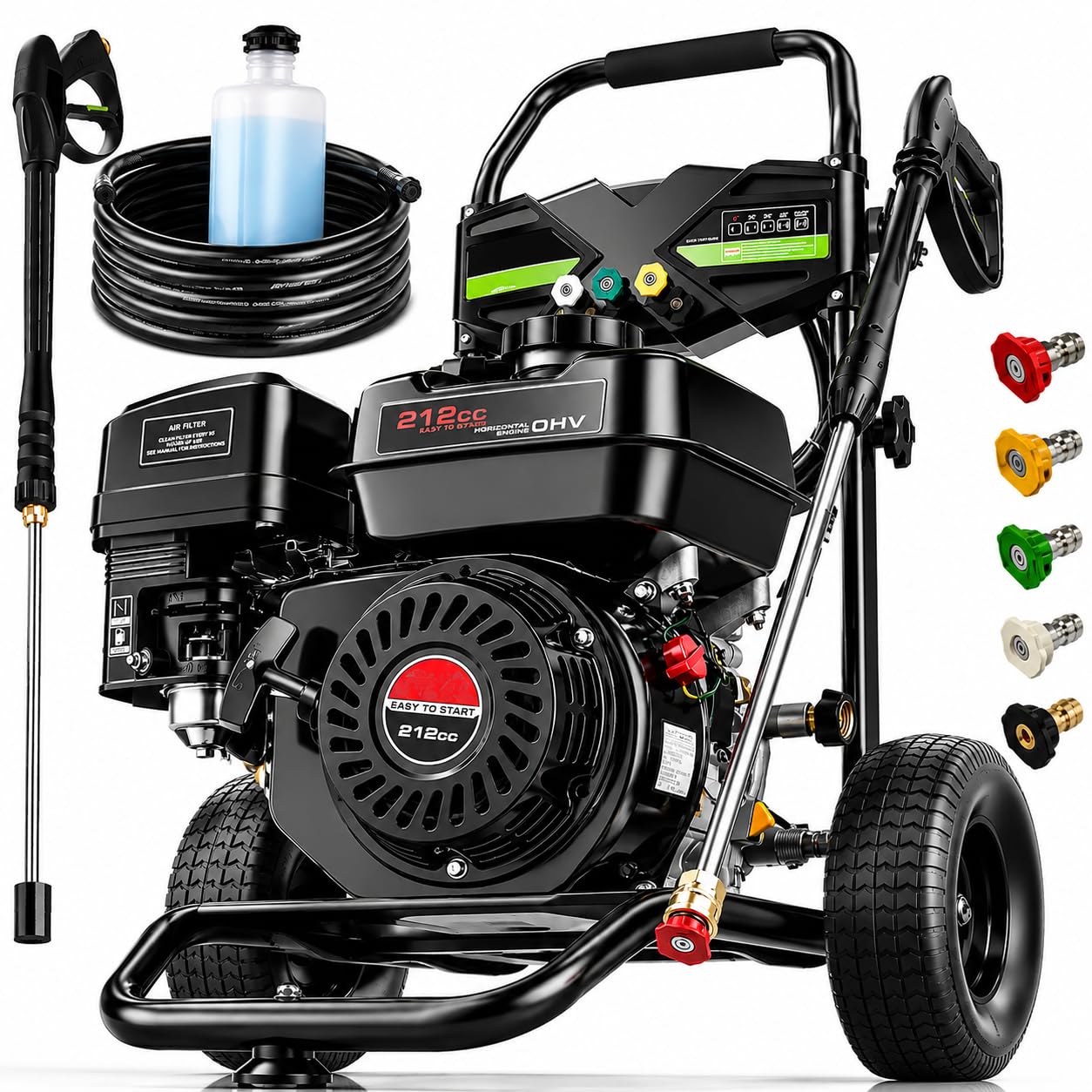 4200PSI Gas Pressure Washer 4.0GPM Gas Power Washer 212CC, Commercial Grade