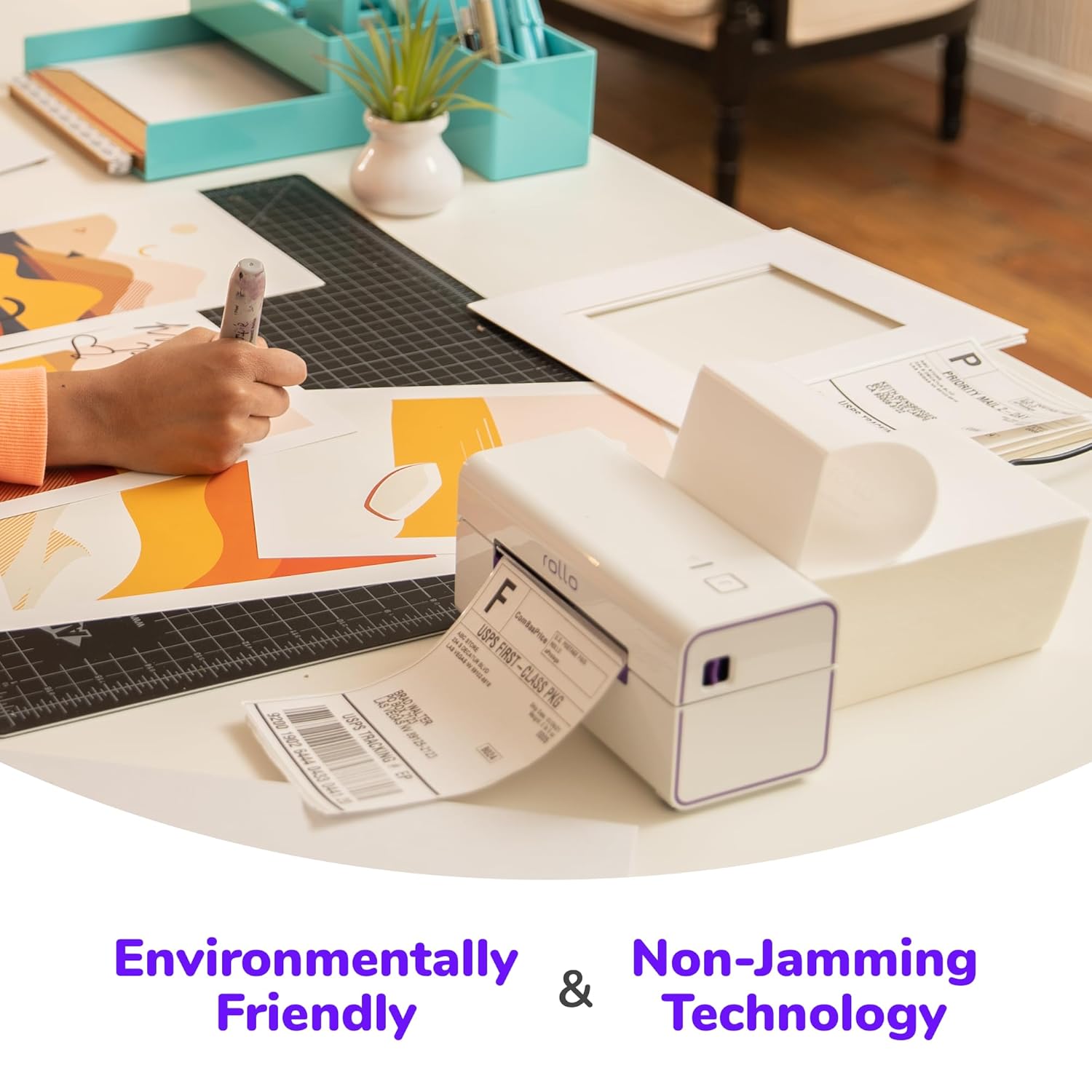 Rollo Shipping Scale and 500 Pack of 4x6 Labels Bundle - Scale for Shipping Packages with 4x6 Thermal Labels