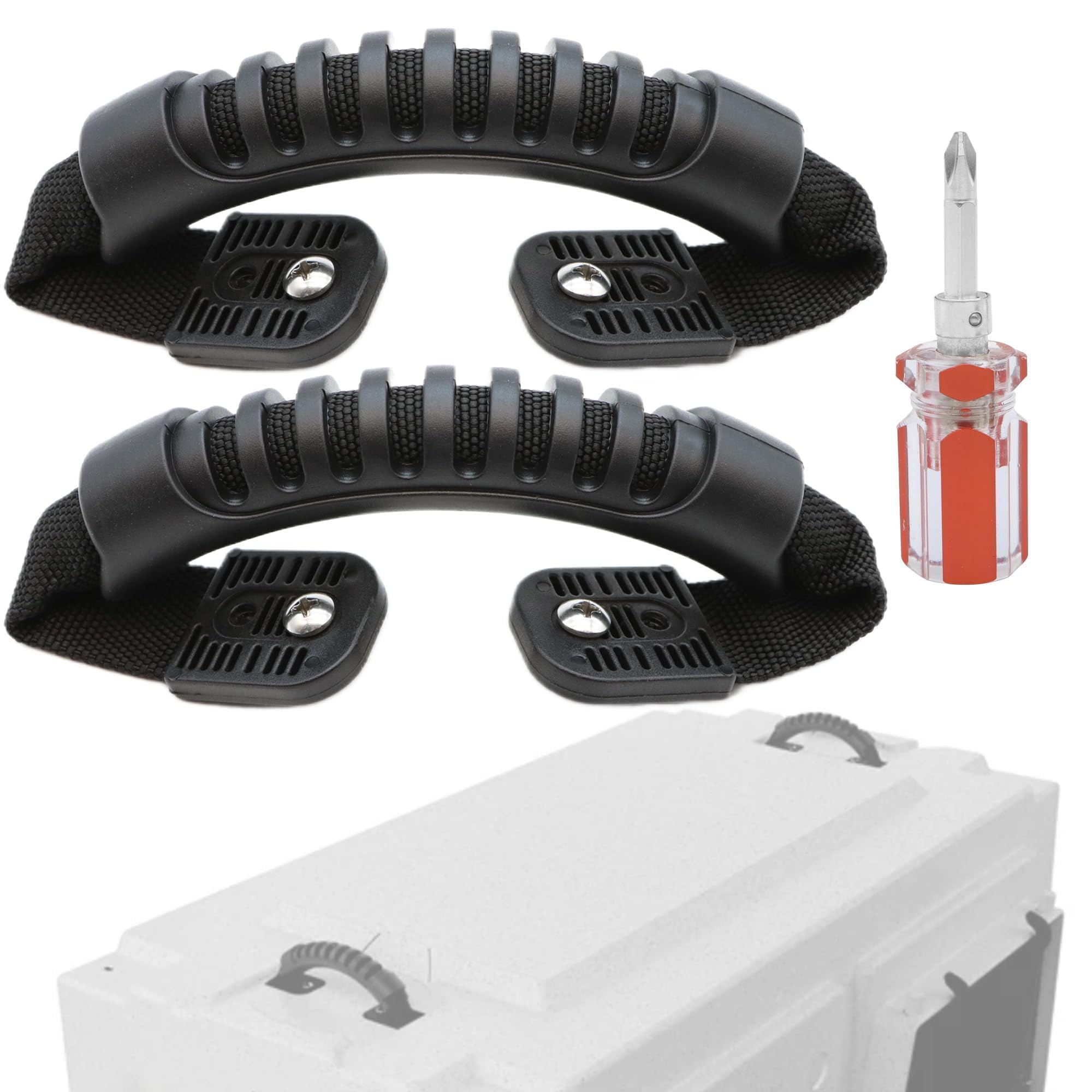 Terixe 2 Pack Handle Replacement for Ruffland Kennel, Replace Worn or Damaged Handles on Kennel or Water Hole