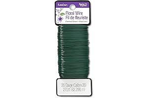 FloraCraft 26 Gauge Green Floral Paddle Wire 270 Feet
