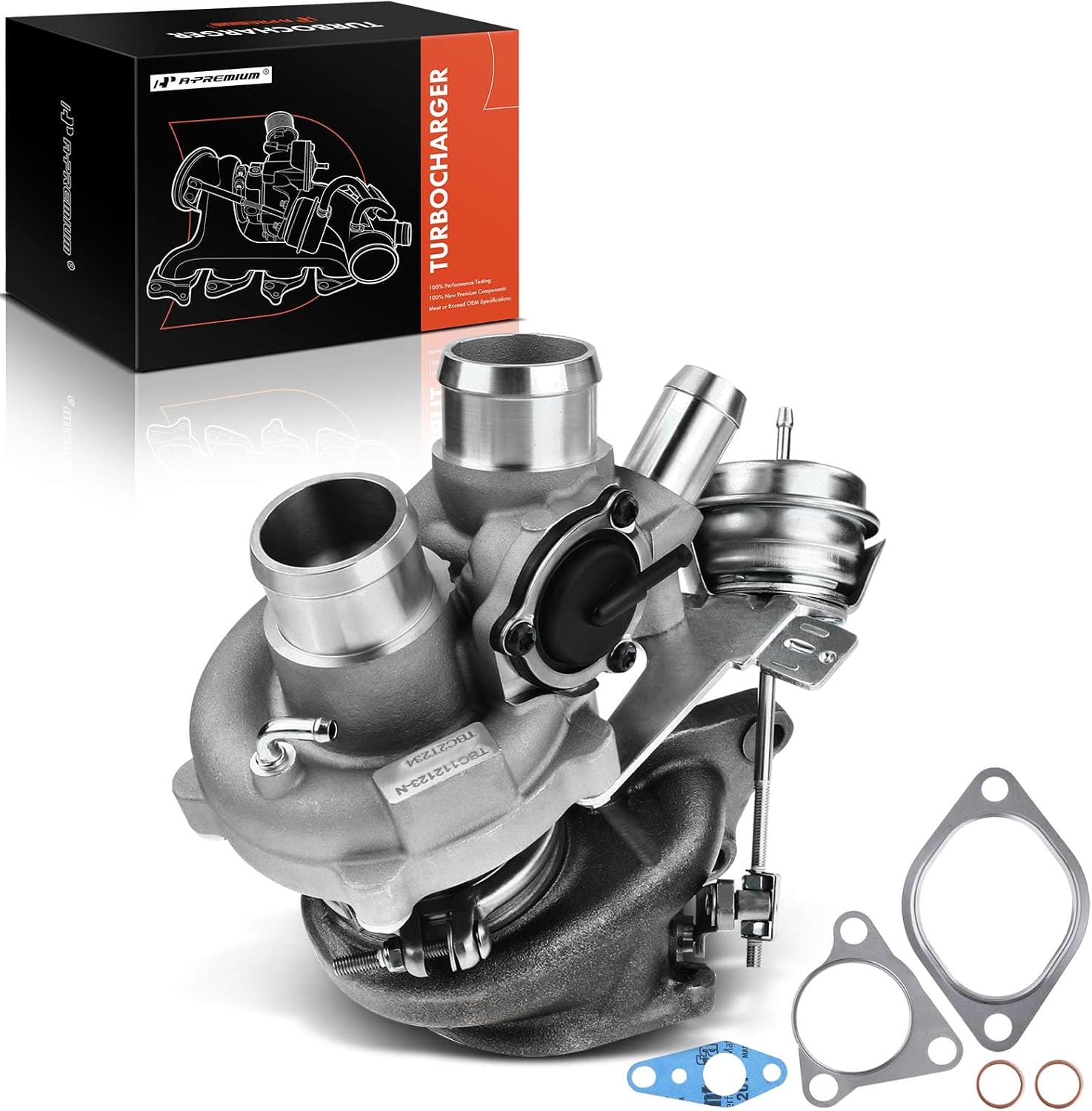 A-Premium Complete Turbo Turbocharger Kit, with Wastegate Actuator & Gasket, Compatible with Ford F-150 2011-2012, 3.5L, Replace# CL3Z-6K682-C, CL3Z-6K683-C