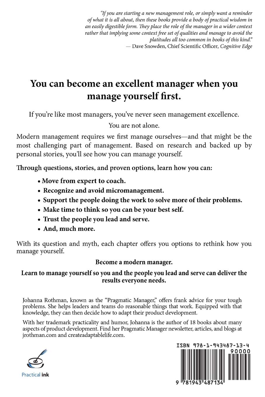 Practical Ways to Manage Yourself: Modern Management Made Easy, Book 1