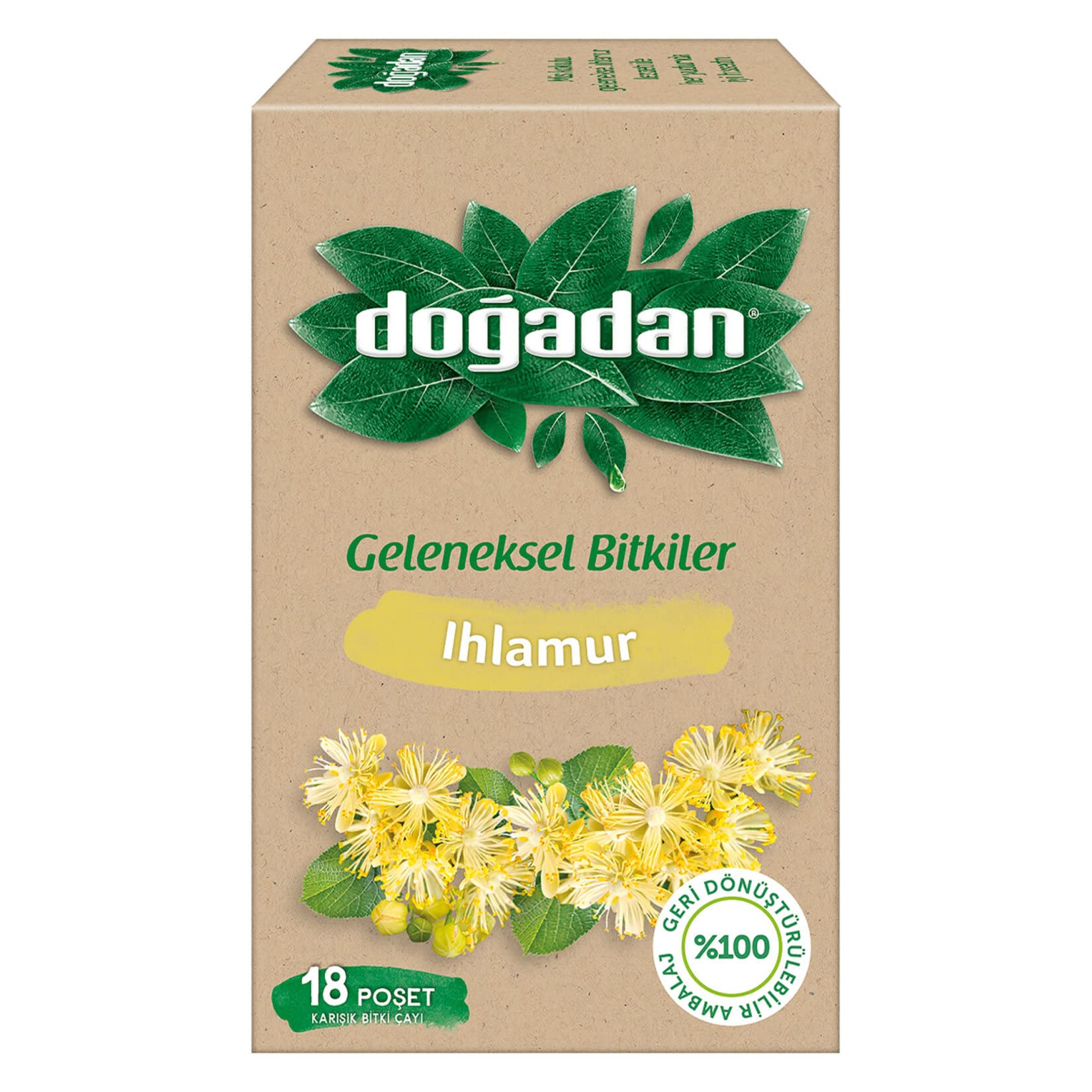 Doğadan Karışık Ihlamur Poşet Çay 18'li