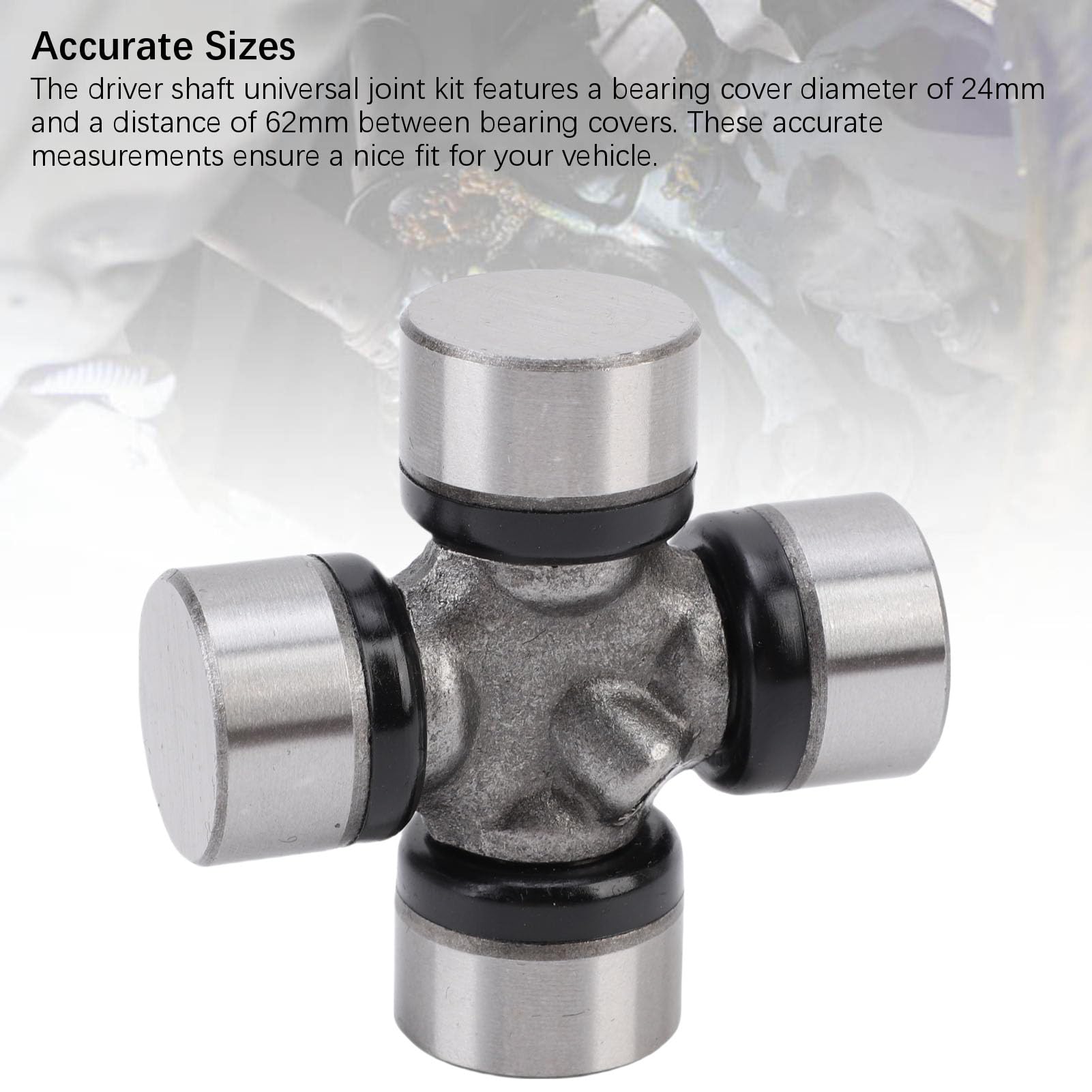 Kit Joint Universel Arbre Transmission pour Série 1 3 5 E87 E46 E60 X3 E83, Croisillon Acier 24mm x 62mm OEM 26207525969 Pièce Réparation Auto