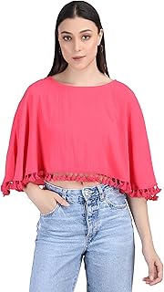 aol Women's Cotton Cape with Lace-picture-18