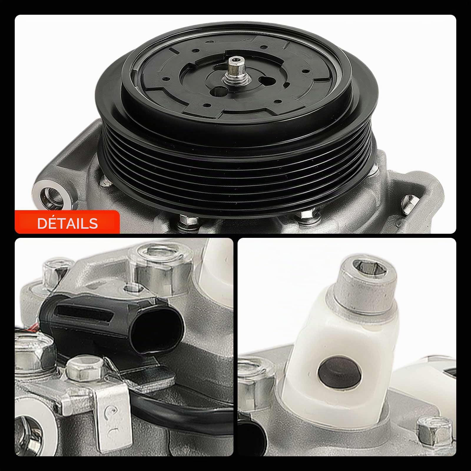 Frankberg Compresseur de climatisation avec embrayage A0022306511 | Compatible avec: Bus Vito W639, Viano W639, Sprinter 4-T Box B904, Châssis-plateau Classe E VF211, CLK C208