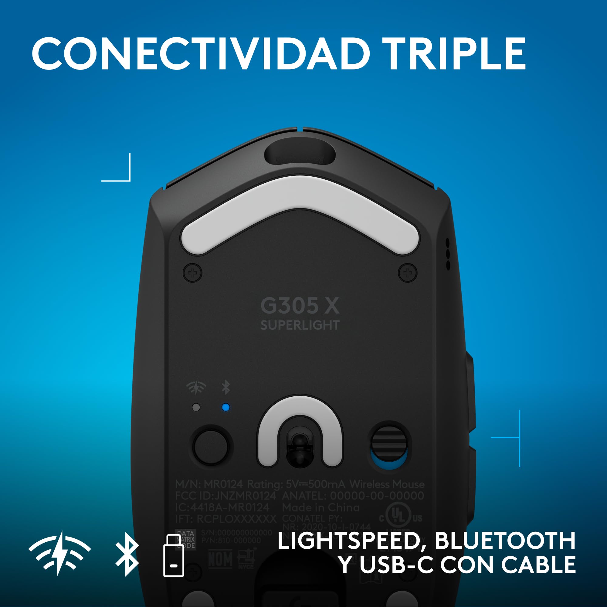 Logitech G G316 X 98 Teclado Gaming (ES) + G305 X Superlight Ratón - Negro