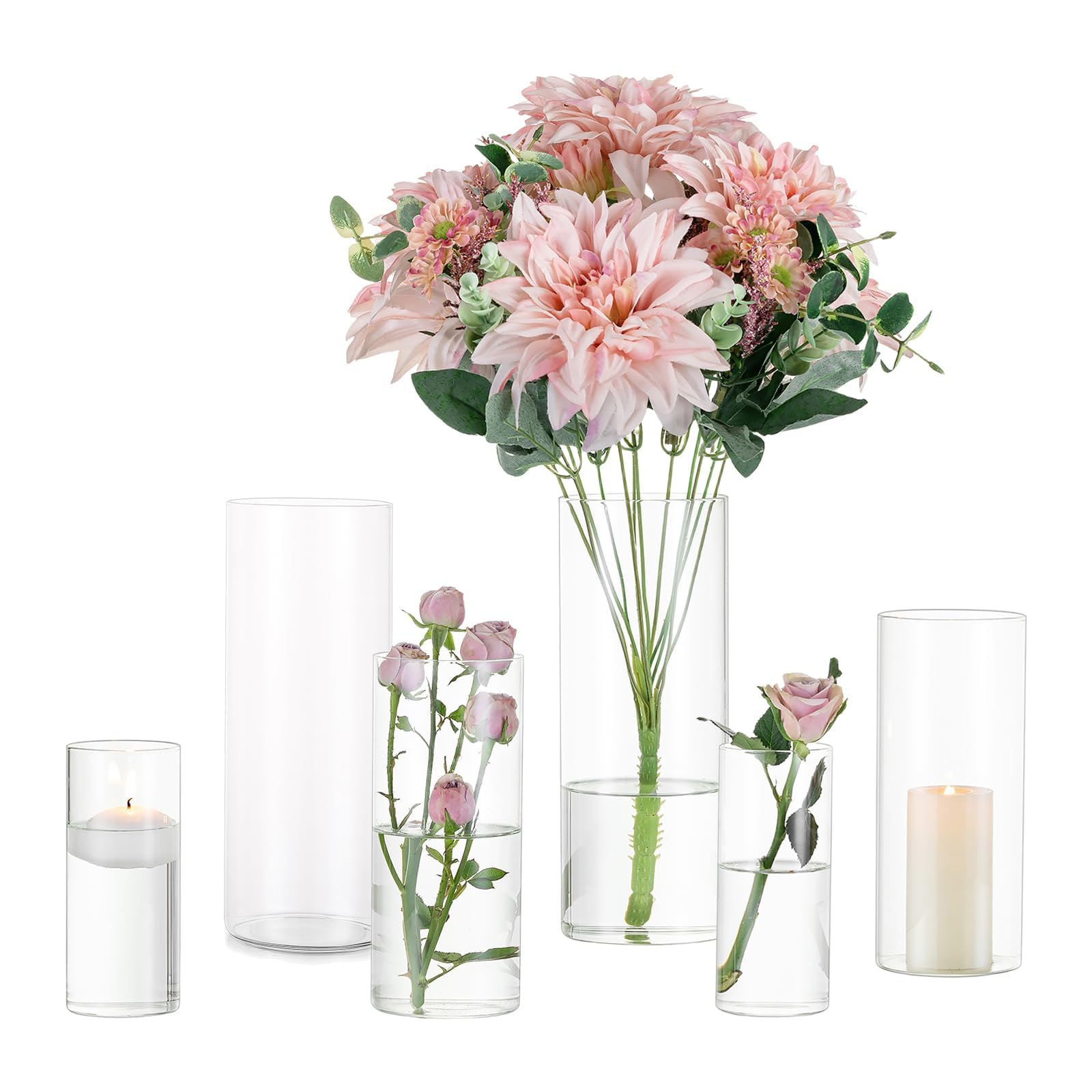 Glasseam Piccolo Vaso Per Fiori: Vasi Di Vetro Per Decorazioni Vaso