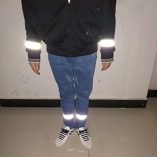 Miniatura 4 de Amnquerxus alta visibilidad reflectante noche corriendo caminando elástico correas de tobillo bandas de seguridad para ciclismo caminar correr