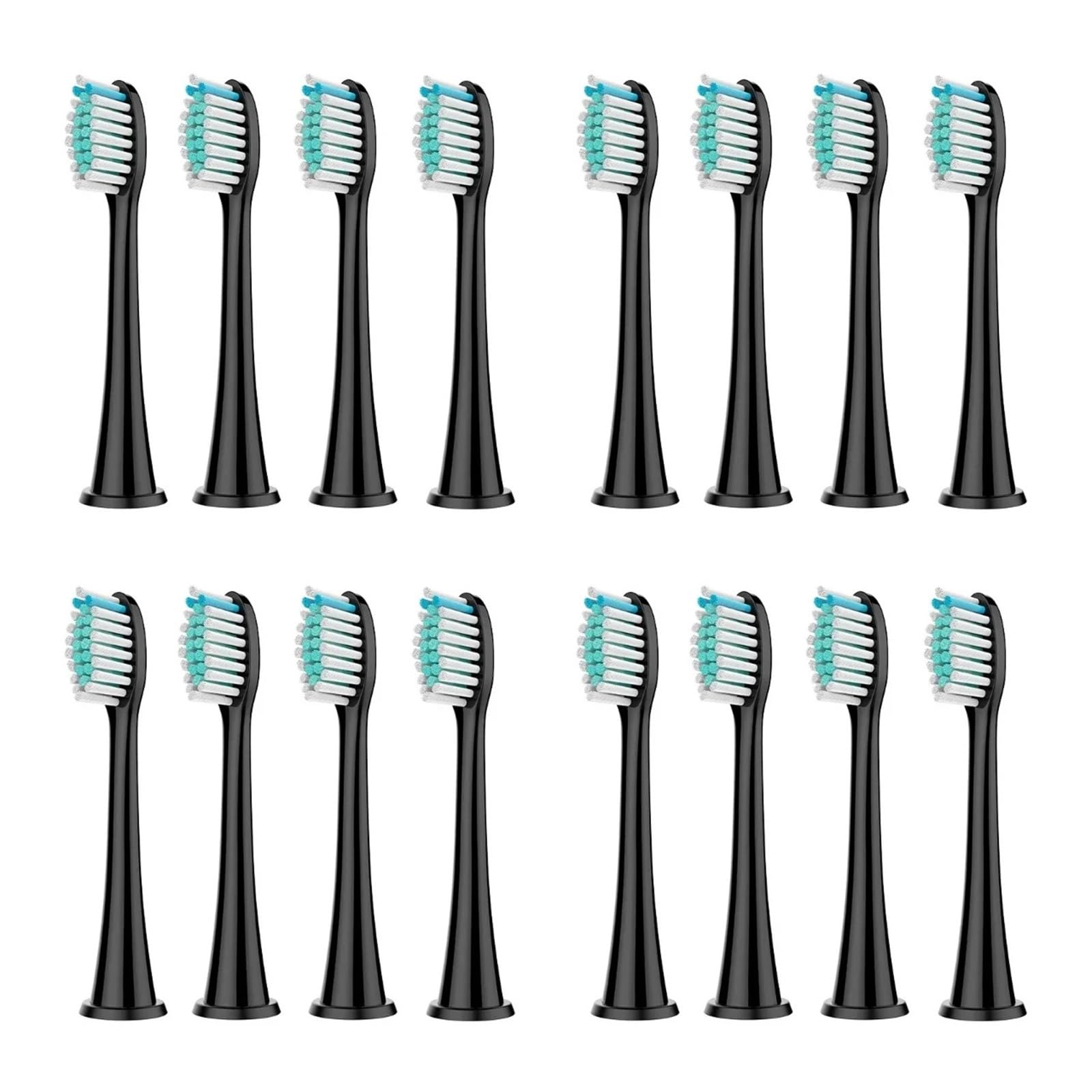 Testine di ricambio, manici click-on, 6150 6160 6201 | Adulti, PP, misura universale, bianco nero, 6210 6211 6212 6220 6221 6231 6232 6240 6250(16pcs black)