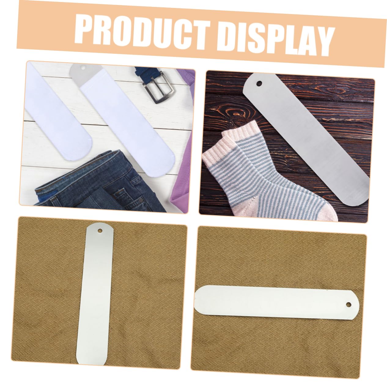 Angoily Styling Board Blank Sheet Metal Sock Jigs Sock Pressing Tool Straight Sock Jigs for Crafting