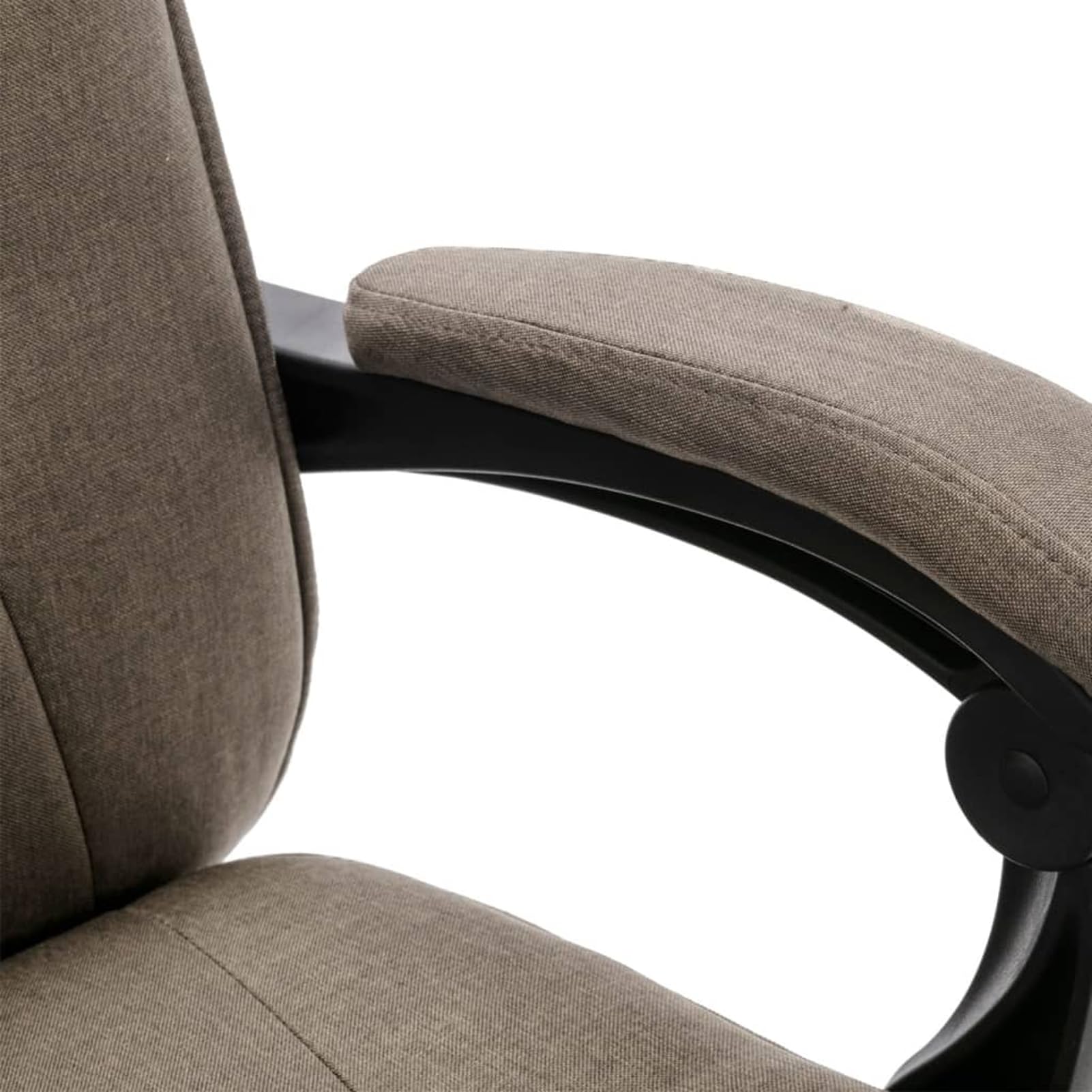 Sedia da ufficio massaggiante ergonomica con massaggio per schiena e seduta, funzione riscaldante, in tessuto, tortora, 64 x 68 x 113-120 cm, 1 pezzo, per adulti in ufficio