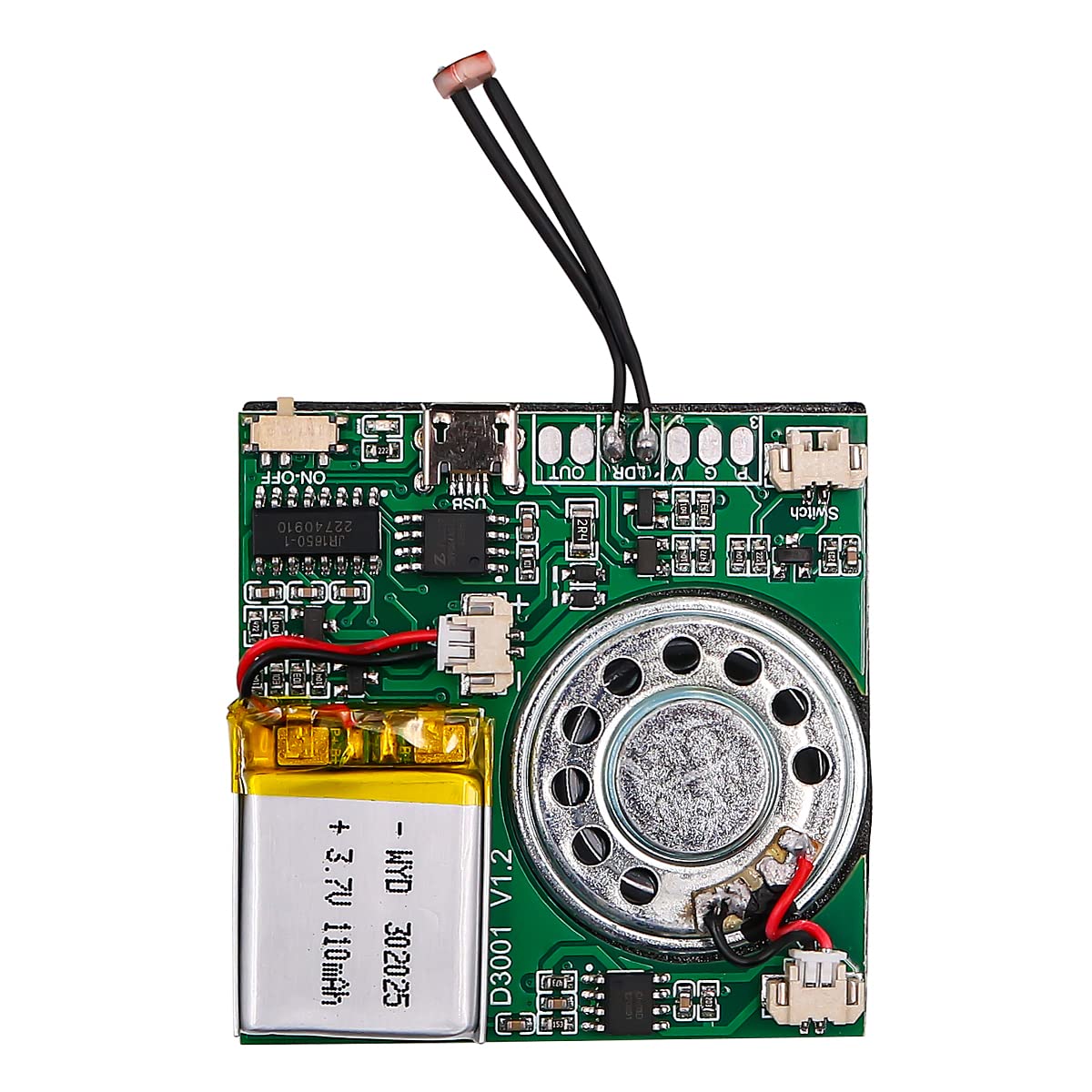 VOANZO Autoplay DIY Greeting Card Chip USB Recordable Greeting Card Audio Downloadable 8M