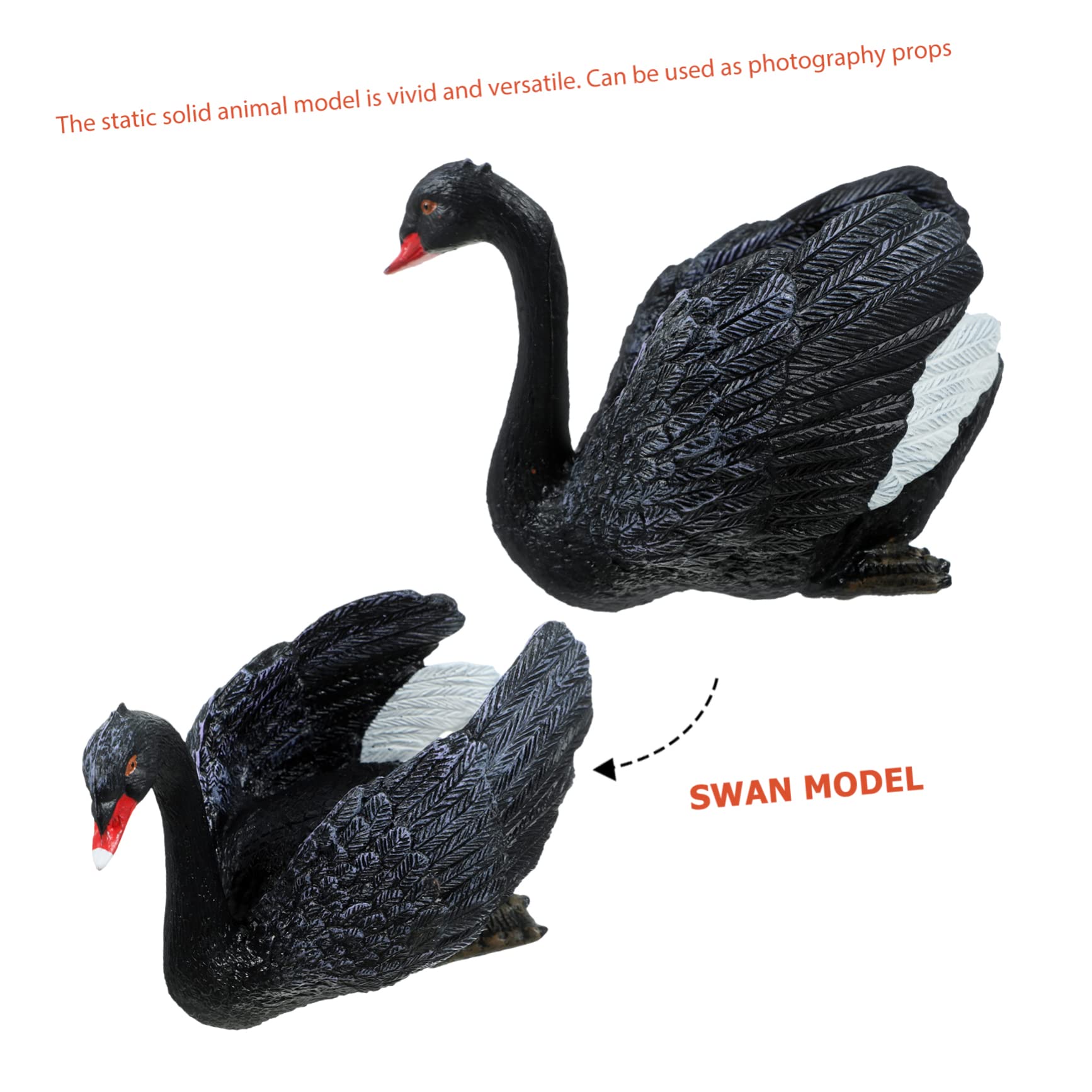 スワンハクチョウ白鳥磁器置物インテリア工芸品美術品A1744