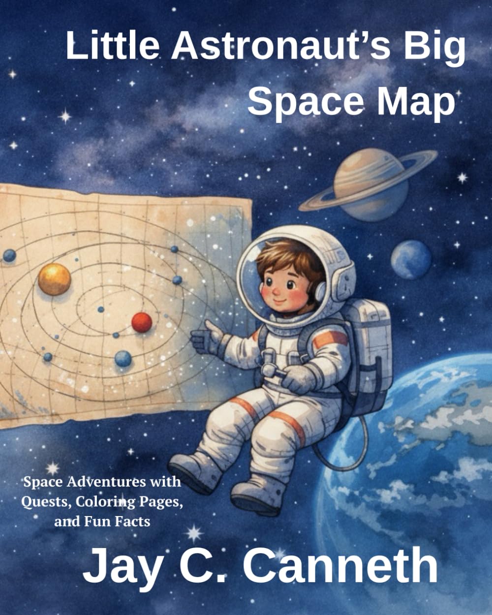 Little Astronaut’s Big Space Map (The Little Astronaut Adventures)