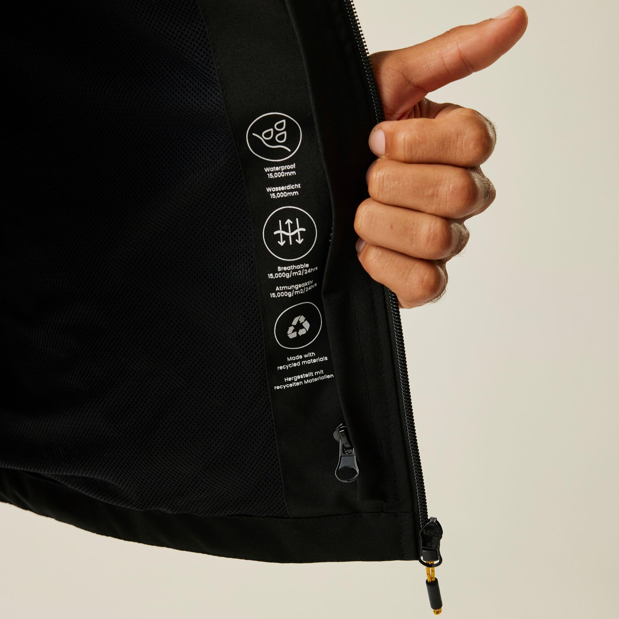 Regatta Męski Kurtka Wentwood 3 W 1, Black, 3XL