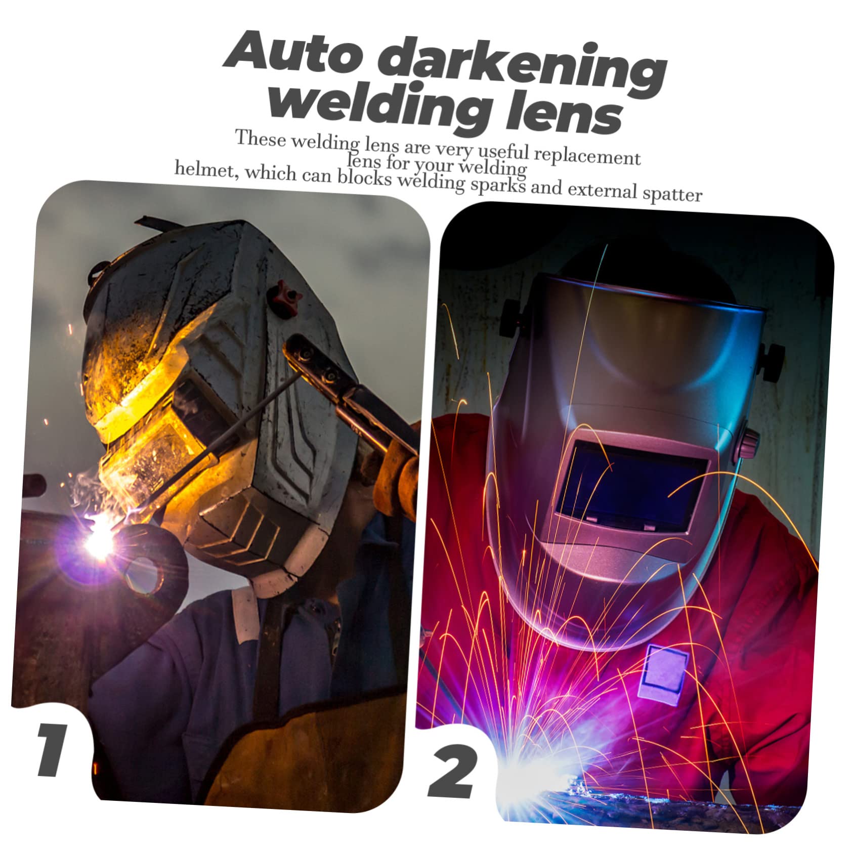KICHOUSE Essential Welding Helmet Lens Replacement 10pcs Auto Darkening Lenses Easy to Install