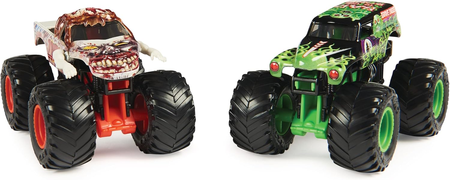 Monster Jam, Official Alien Invasion Vs. Bakugan Dragonoid Die-Cast Monster Trucks, 1:64 Scale, Kids Toys for Boys Ages 3 and Up