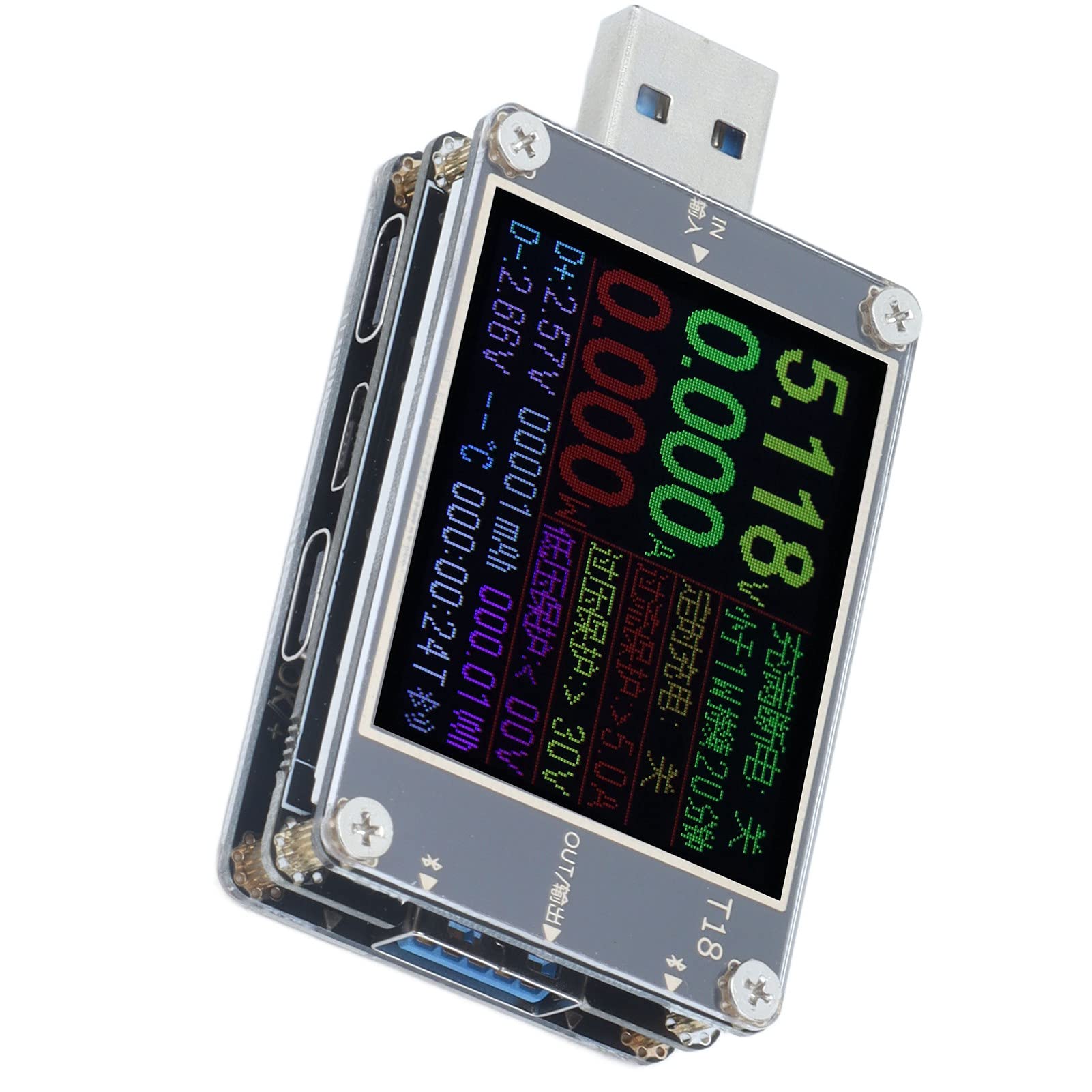Hyuduo Medidor de Potencia USB con Control por App Bluetooth, Precisión