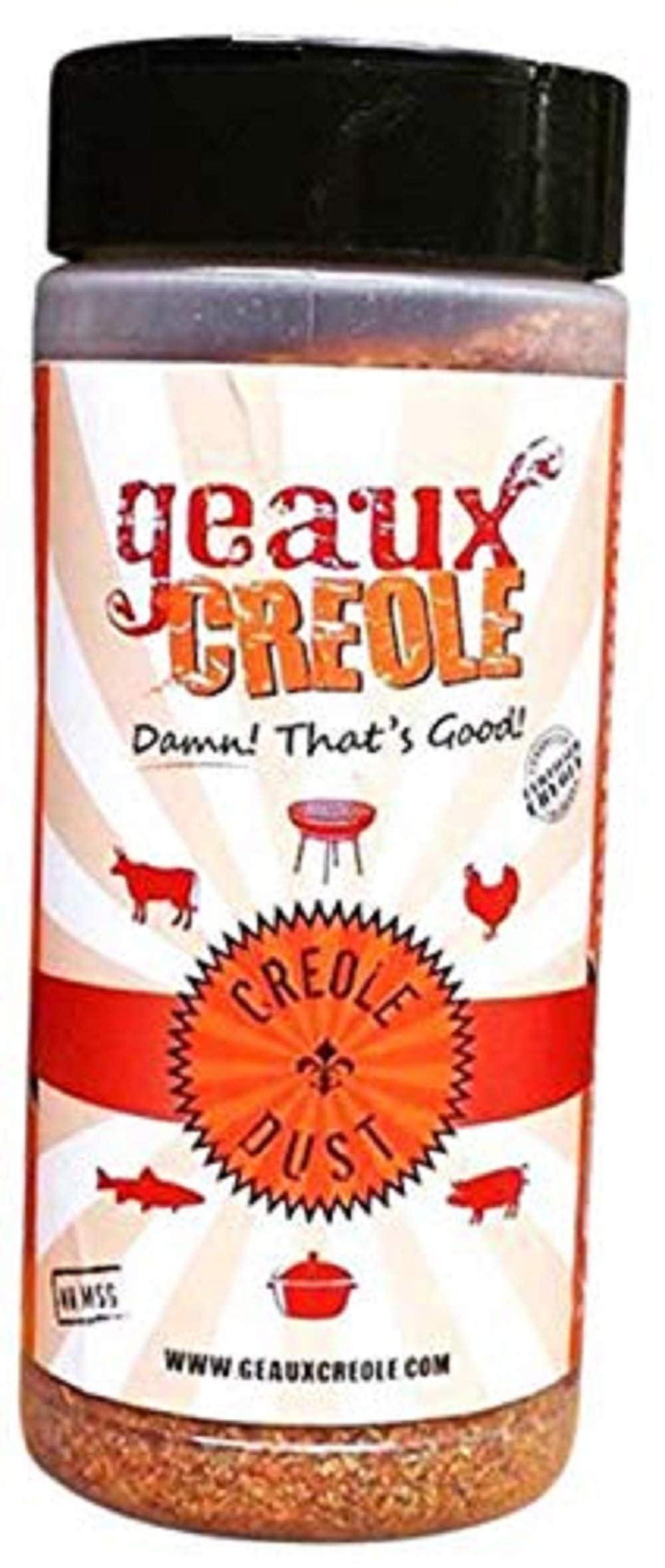 Geaux Creole's Creole Dust Rub, 10 Ounce Canister