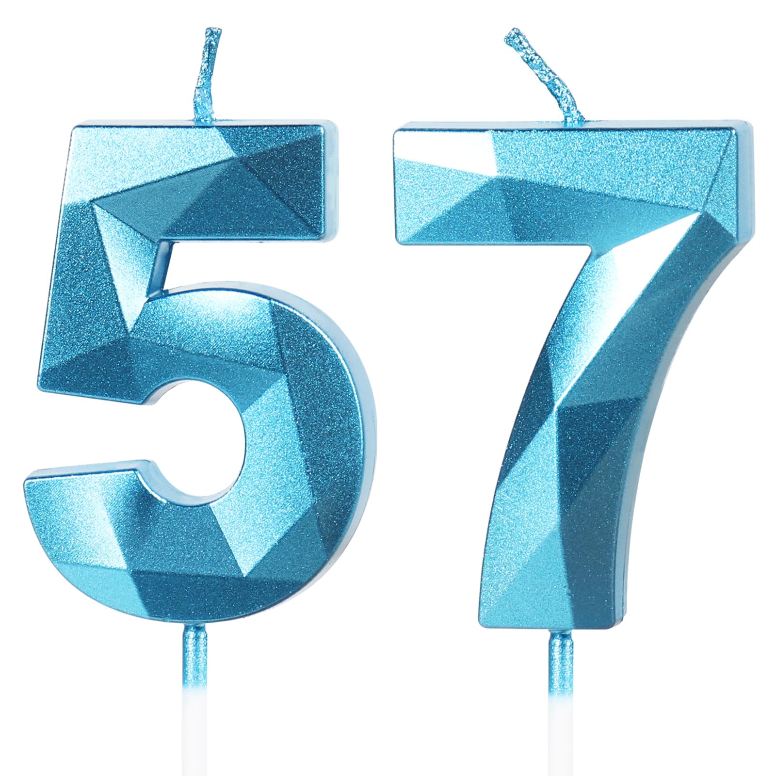 Yiran 50th Birthday Candles, Gold Number 50 Happy Birthday Candles, Cake Topper Decorations for Birthday Party, Wedding Anniversary Celebration Supply — view 47