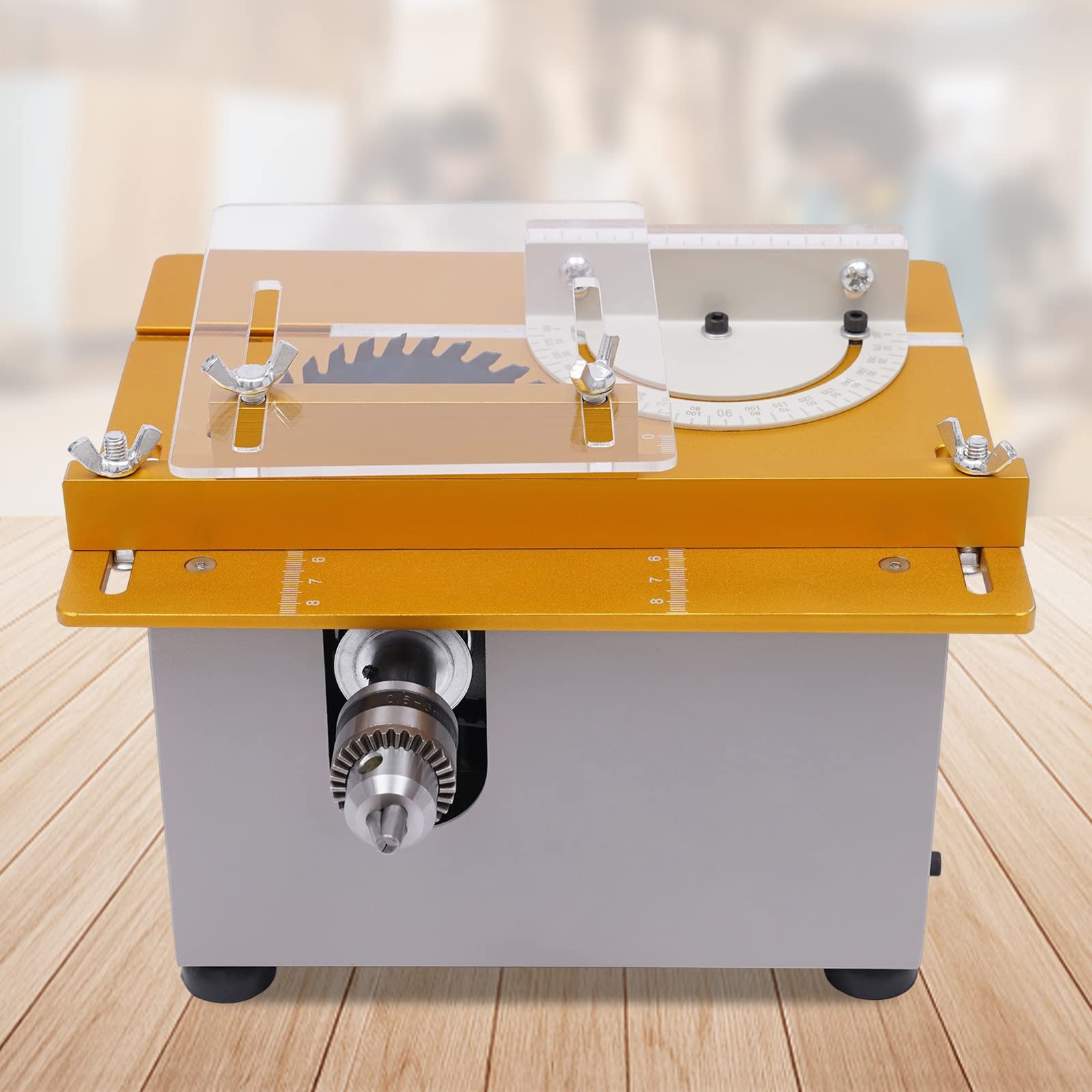 Mini sega circolare professionale da 300 W, lama per sega circolare sollevabile multifunzione, con mitra, per taglio, lucidatura, intaglio, punzonatura, metallo, giada plastica