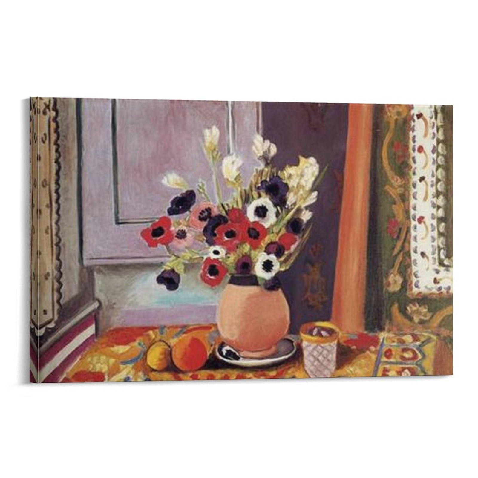 SXDMOUBK Henri Matisse Flower Vase Print - Famous Painting Poster Canvas Art And Wall Picture Modern Family Bedroom Decor 20x30inch(50x75cm)