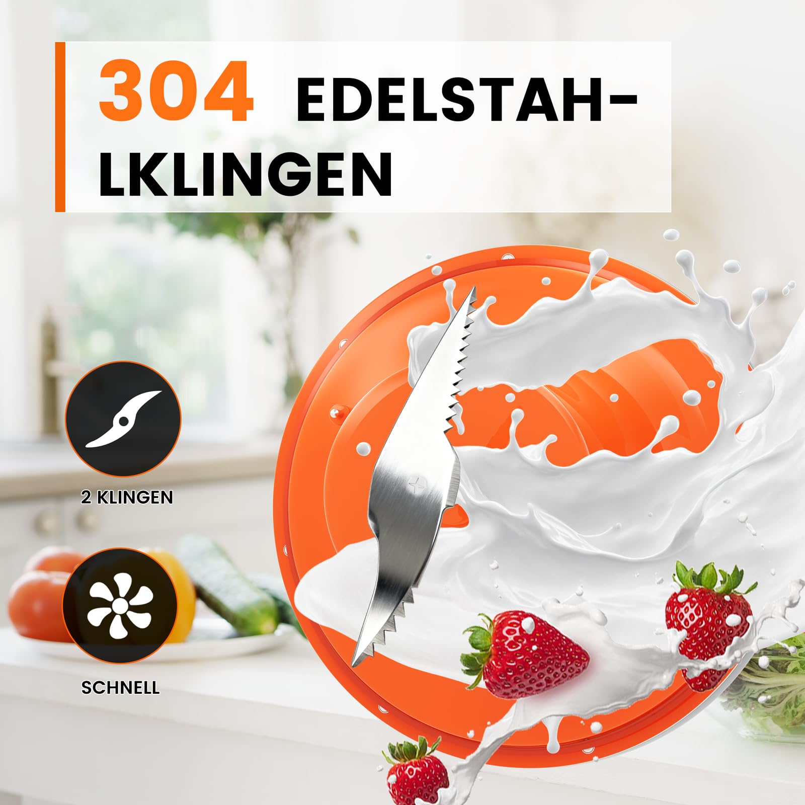 Zuppa elettrica multifunzione da 1,8 l, in acciaio inox, 1000 W, con funzione mixer, 4 programmi, timer, funzione di mantenimento del calore, autopulente per zuppe frullati
