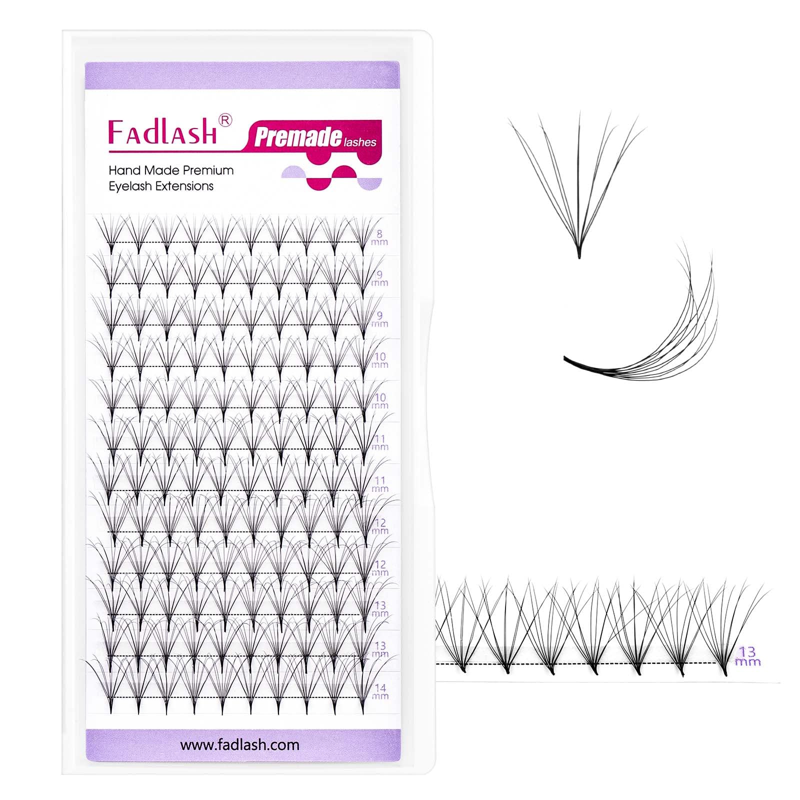 Volumen Ruso 10D 0.07mm C Curl 15mm Prefabricados Extensiones de Pestañas Volume Lashes Extension Ruso Pestañas — view 163