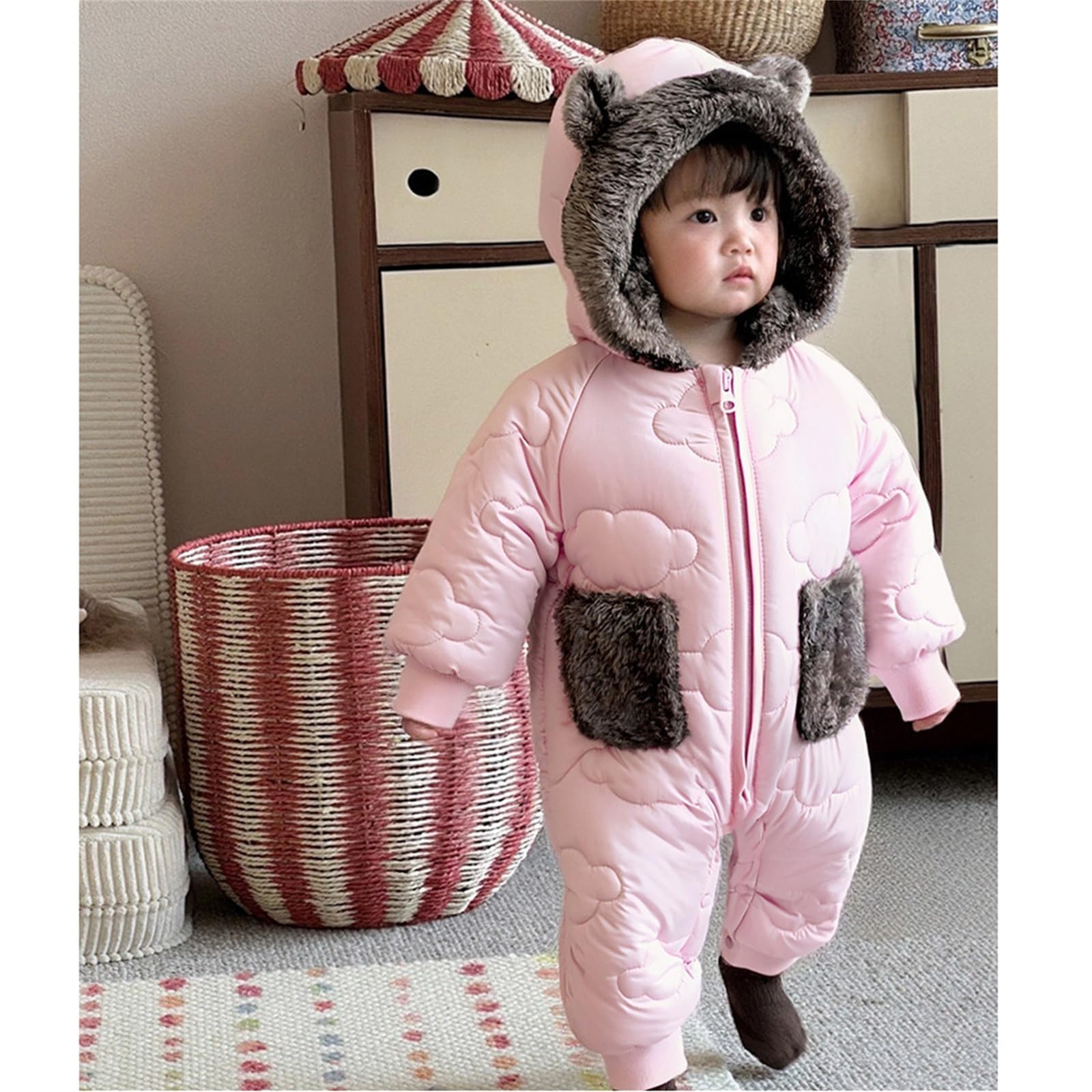 Tuta Invernale Neonato Pagliaccetto Neonato Tutina 0 3 Mesi Maschio Da Sci Bambino 2 Anni Tutine Ciniglia Neve Neonata 6 In Tutone Giubbino Anno Imbottita 24M Tutino Nella Termica Caldo Cotone