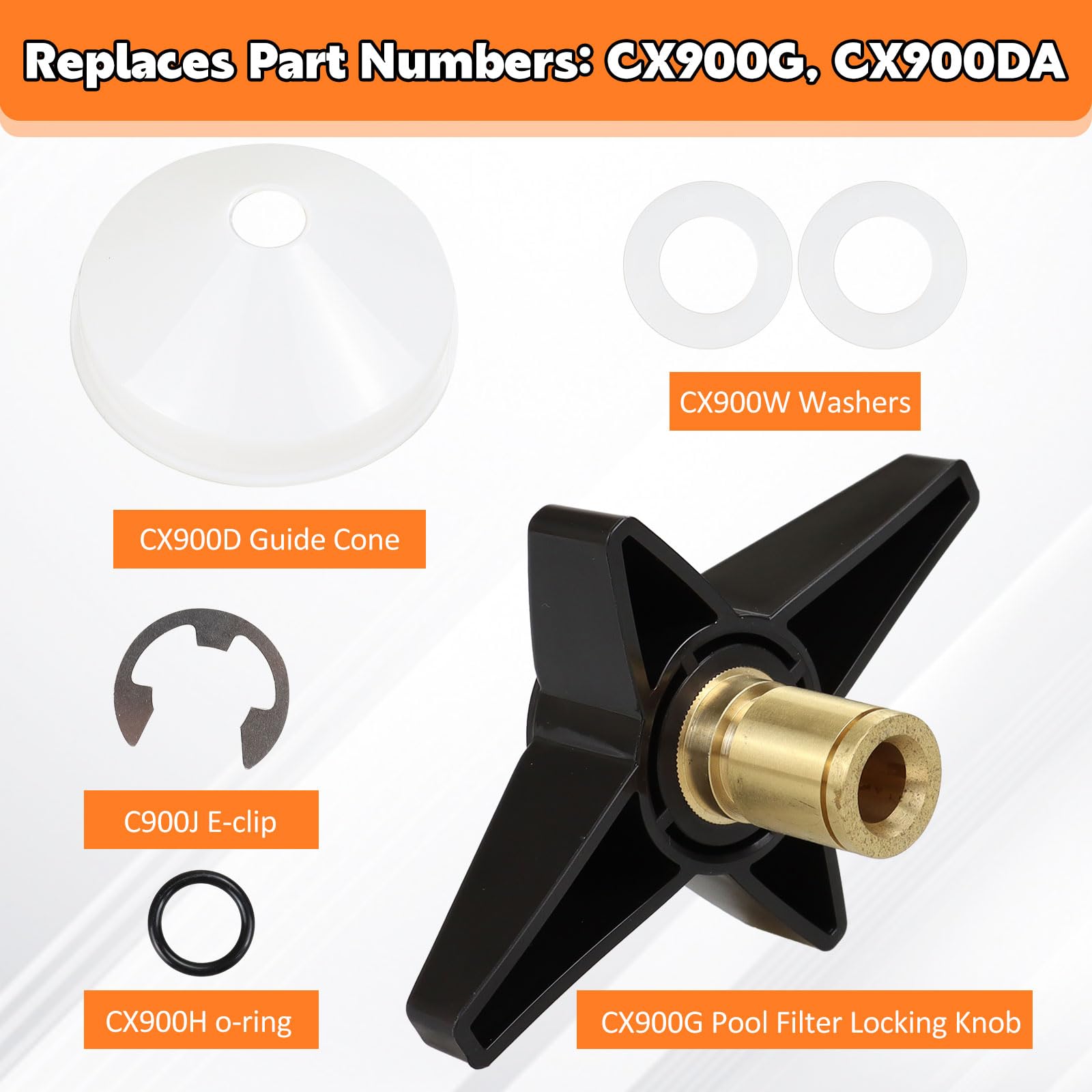 CX900G & CX900DA Pool-Filter Reparatur-Set – Komplettsatz Mit Verriegelungsknopf Für Hayward Filter (C751, C900, C1200 Etc.)